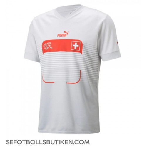 Schweiz Breel Embolo #7 Replika Borta matchkläder VM 2022 Korta ärmar